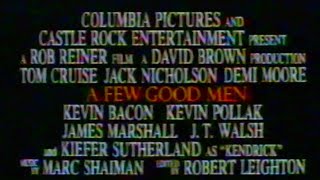 1992 A Few Good Men "In Theaters Now" TV Commercial ... Tome Cruise, Jack Nicholson, Demi Moore