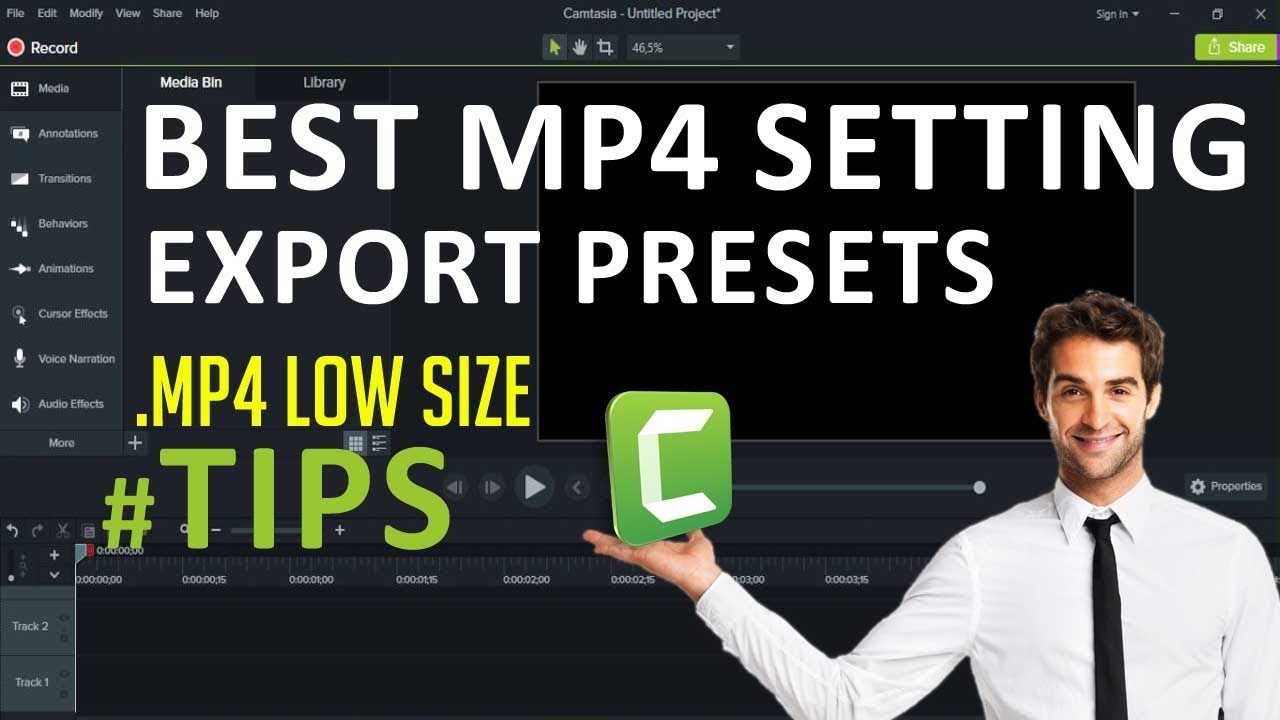 camtasia export settings