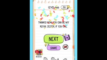 Brain test: Tricky puzzles level 466 help me become king