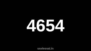 Counting from 4500 to 5000