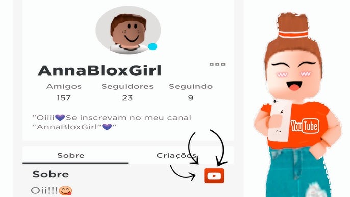 Como Adicionar Redes Sociais No Seu Perfil (ROBLOX) 