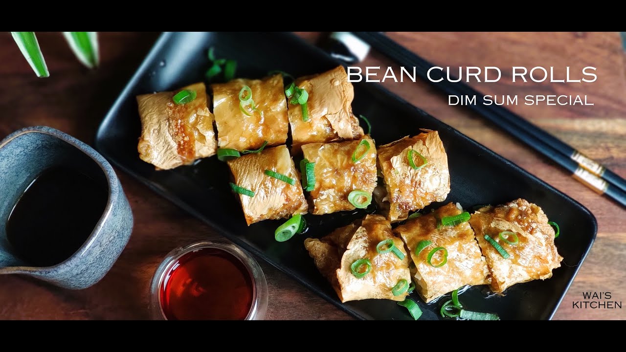 Dim Sum Special Loempia's van sojabonen vellen met oestersaus/Bean