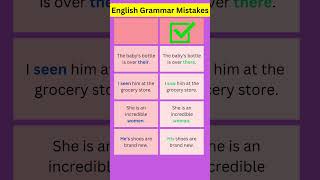 English Grammar Mistakes | Errors and Correction