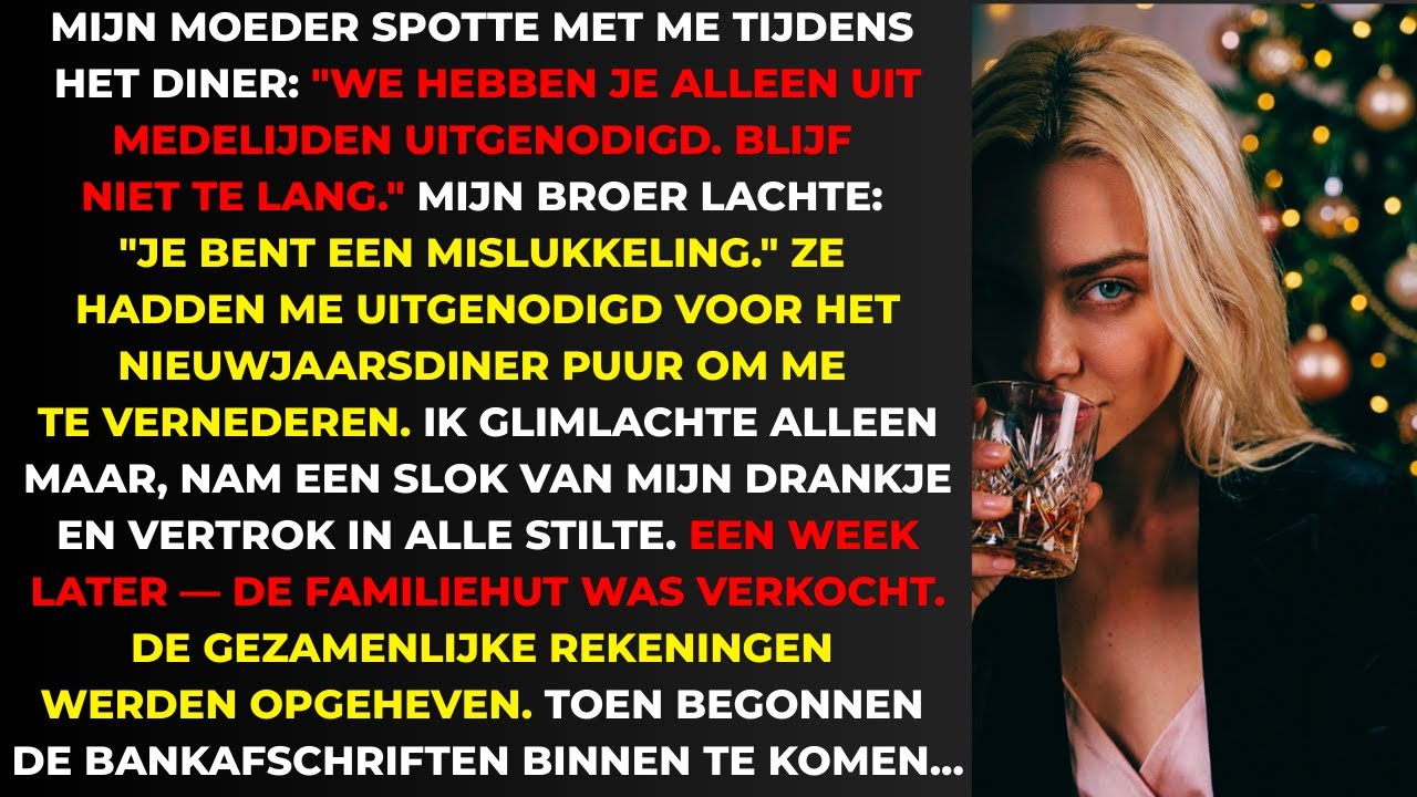 Mam nodigde me uit om me uit te lachen — een week later was al hun geld plotseling op.