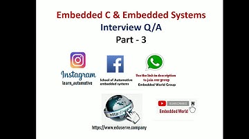 Embedded C | Interview QA - 3 | Pointers