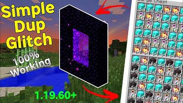 NEW 1.19.60 DUPLICATION GLITCH TUTORIAL in Minecraft Bedrock | Infinite Items Duplicator Minecraft