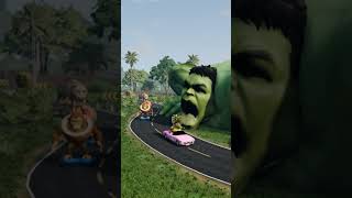 Crazy Cars vs HULK in BeamNG.drive | Italian Brainrot Mods #shorts #viral