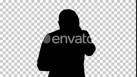 Silhouette A man, Alpha Channel | Motion Graphics - Envato elements