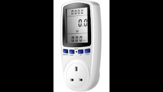 AceWest UK Plug Power Meter AC 230V~250V 13A
