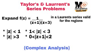 Taylor's and Laurent's series solved problems | problems 8