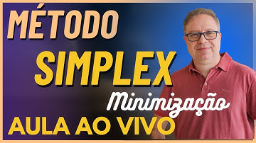 Simplex Minimização - Aula ao Vivo