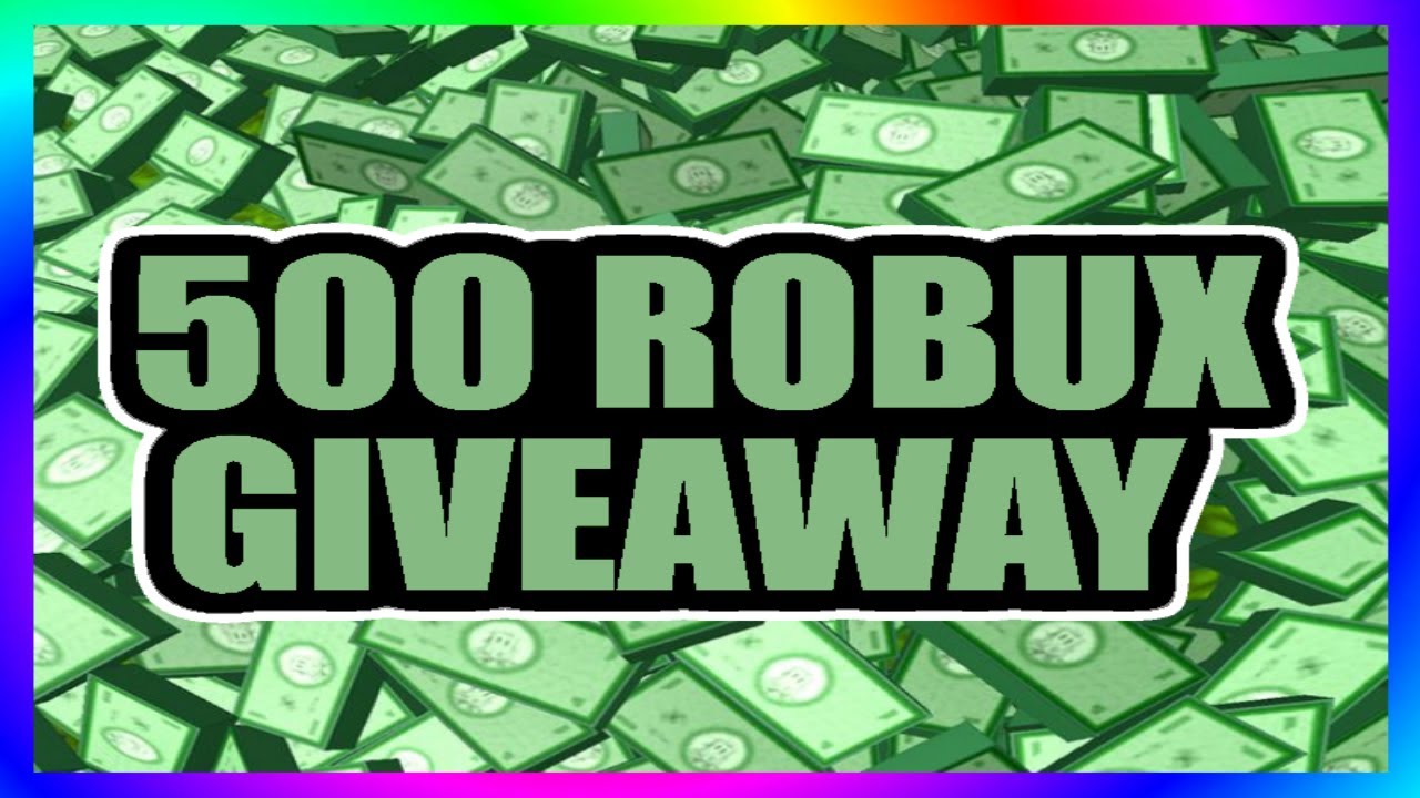 500 ROBUX GIVEAWAY! [CLOSED] - YouTube