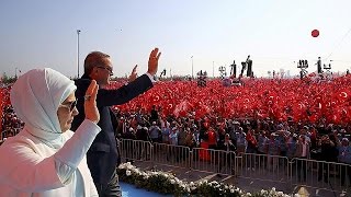 Millions gather in Istanbul for anti-coup rally called by Erdogan
