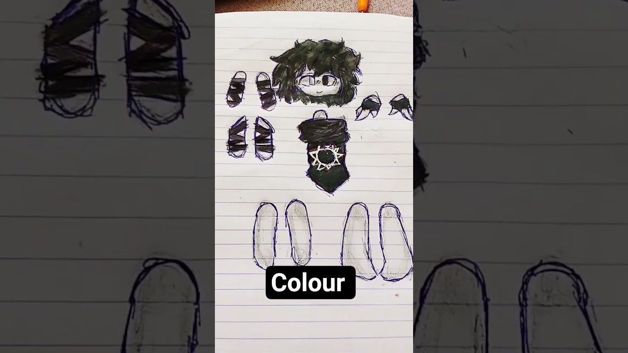 TWO TIME PAPER DOLL#triedmybest#paperdoll#forsaken#twotime#shortvideo#sketch#drawing#art#trend ?