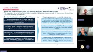 SEND Reform Government Consultation Information Webinar for Social Care Professionals