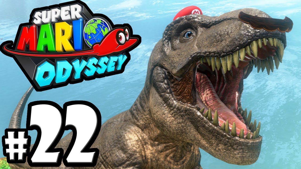 Super Mario Odyssey - Switch Gameplay Walkthrough PART 22: Fossil Falls Moons - Cascade Kingdom