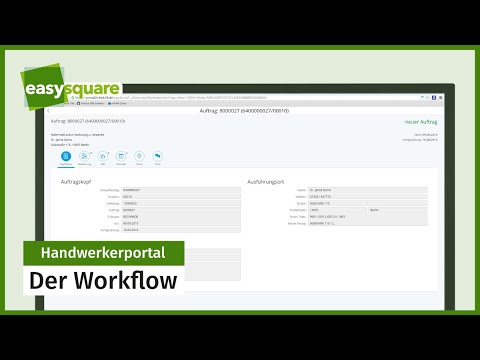 easysquare Handwerkerportal: Der Workflow