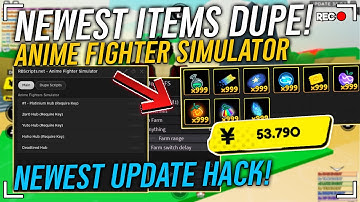 [UPDATE] Anime Fighter Simulator Scripts/Hack | FAST Auto Farm YEN + ITEM TRADE DUPE DATA ROLLBACK!
