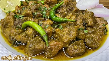 Sirf 10 Minute May Banaiye Hyderabadi Famous Hari Mirch Ka Tala Hua Gosht - Mirchi Ka Tala Hua Gosht