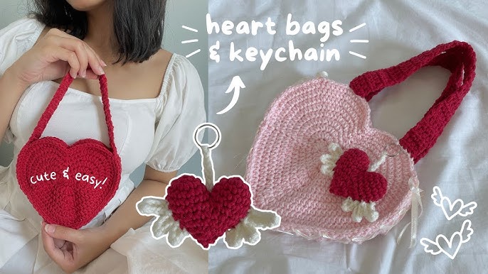 Crochet Heart Bag  Free Pattern + Video Tutorial – 365 Days of Dana