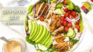 Most Delicious Chicken Salad Ever! Cajun Chicken and Dressing with Avacado and Cucumber Salad by foodstalgia_usa 2,477 views 3 years ago 4 minutes, 1 second