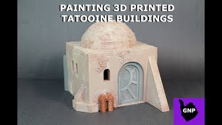 Painting 3D Printed Tatooine Buildings