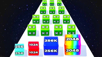 Numbers Run vs Jelly Run 2048 - Math Games Fereeplay (ASMR Video Gameplay)