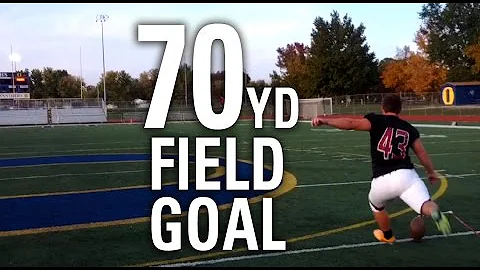 70-Yard High School Field Goal | Oklahoma Commit A...