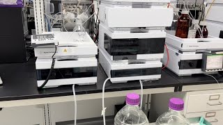 HPLC purging and mobile phases installation in the system
