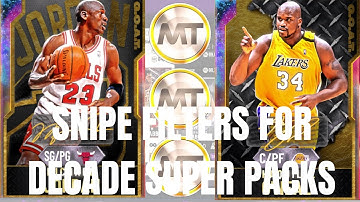 BEST SNIPE FILTERS FOR DECADE SUPER PACKS!! MAKE MILLIONS OF MT WITH THESE FILTERS!! NBA 2K20