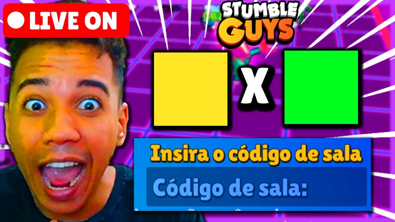 🟣 STUMBLE GUYS AO VIVO 🟣 BLOCK DASH LENDÁRIO 🟣 JOGANDO COM INSCRITOS 🟣  LIVE AGORA 🟣 GABIZAÇO 