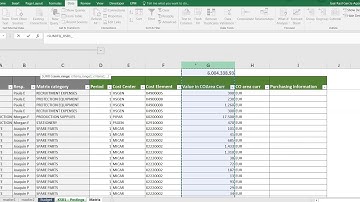 Budget responsibility matrix: concept and how to build it in Excel