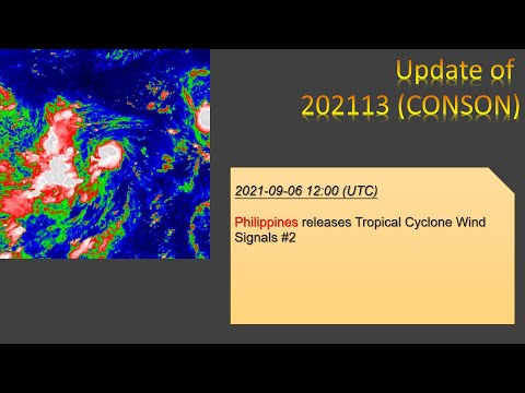 [UPDATE 1] Forecast of 202113 (CONSON) 颱風康森路徑預測 | Philippines releases TCWS #2 菲律賓發布二號風暴信號