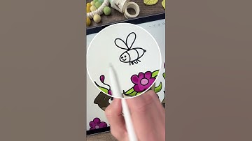 Learn how to draw a cute little bee. 🐝