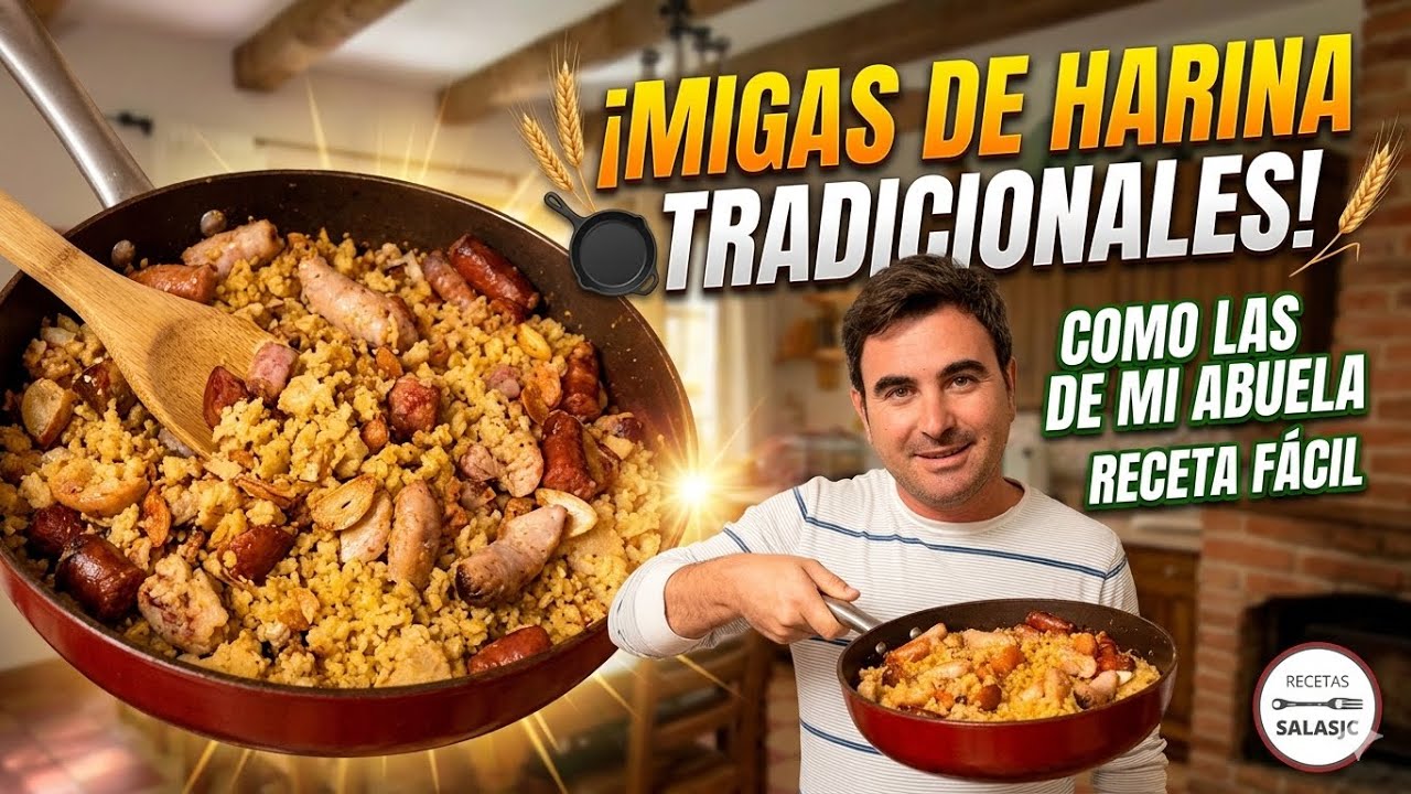 MIGAS DE HARINA, auténtica ✅ | #Recetas_de_SALASJC #migasdeharina #migas