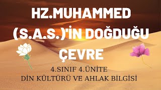 Hz.Muhammed(S.A.S.) 'in doğduğu çevre 4.Sınıf 4.ünite Din Kültürü#Evakademisi #ders#yazılıhazırlık