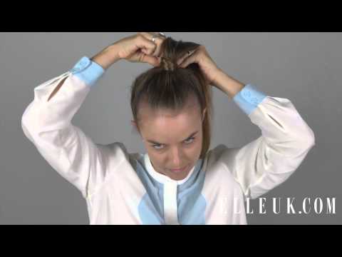 ELLE Beauty School: PRADA. Ladylike. How to create a Sleek up do with accessories and pretty make up