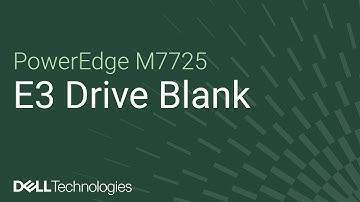 How to replace the E.3 drive blank on a PowerEdge M7725