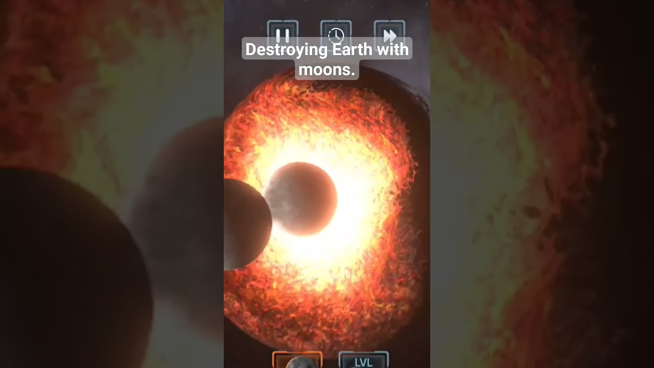 Solar Smash Destroying Earth With Moons