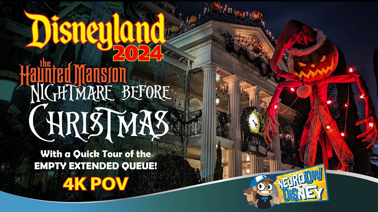 NEW Haunted Mansion Holiday - With Empty Queue Tour - 4K POV - Dec 2024