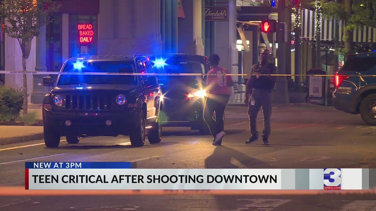 Teen shot on Beale Street during 901 day celebrations - YouTube