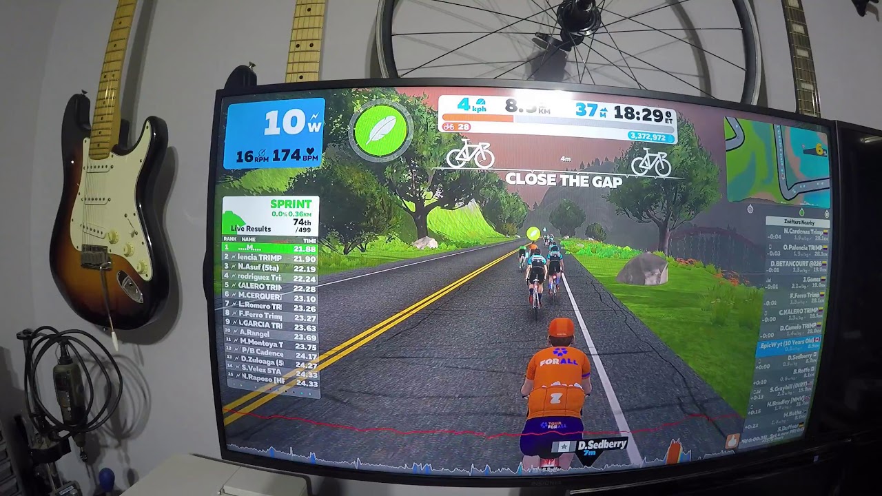 Zwift tour of watopia flat route