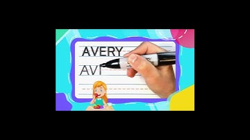 How To Write AVERY -- SUPER FAST | Write With Me! -- FOR KIDS