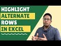 Highlight Alternate Rows (or Every Third/Fourth Row) in Excel - Using Formula