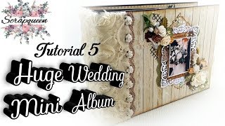 Tutorial 5# Beautiful Huge Interactive Wedding Mini Album (12x8,5inch)
