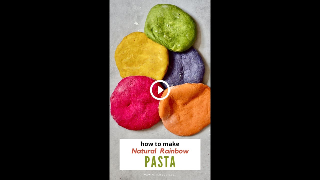 How to make colored pasta at home - easy tutorial! 🍝