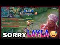 At first layla praises me but then becomes angry   fundador gaming  mobile legends