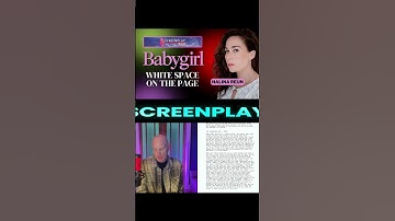 White space in BABYGIRL screenplay. #screenwriting #screenplay #babygirl #filmmaking #moviemaking