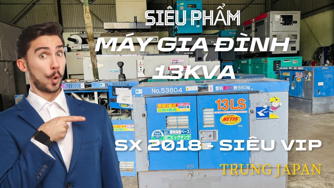 MÁY PHÁT ĐIỆN GIA ĐÌNH 13LS DENYO SX 2018 / TRUNG JAPAN MÁY PHÁT ĐIỆN NHẬT