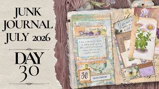 Junk Journal July 2026 🌼 Day 30: Matchbook